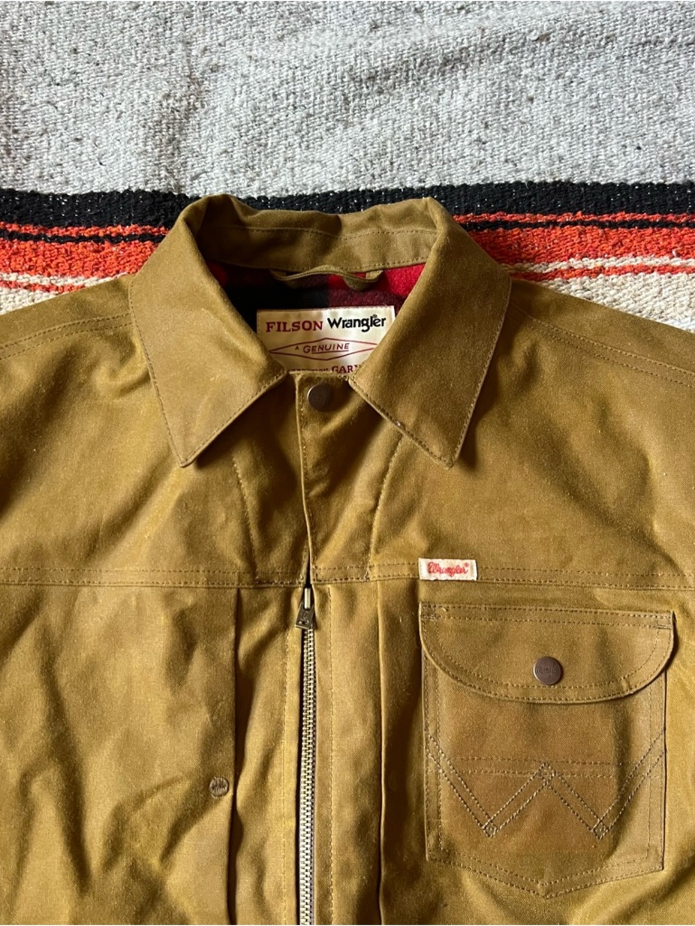 Filson X Wrangler Mackinaw Wool + Tin Cloth Jacket | Limited Edition NWT - Picture 10 of 15